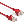 Bestlink Netware CAT6A UTP Slim Ethernet Network Booted Cable 28AWG- 0.5ft- Red 100250RD